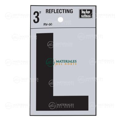 LETRA L REFLECTIVA DE 3"