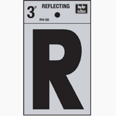 LETRA R REFLECTIVA DE 3"